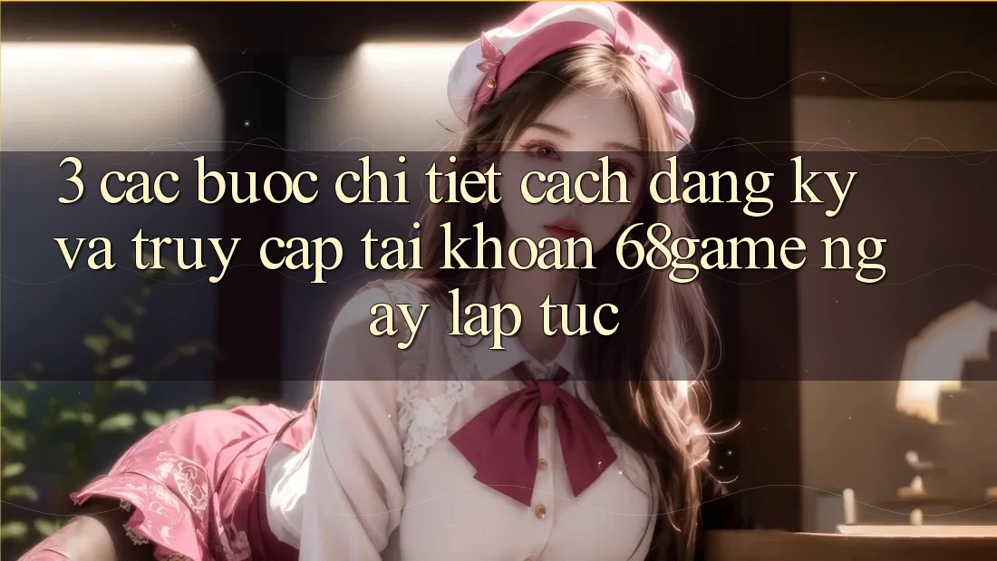 3. Các bước Chi Tiết Cách Đăng ký Và Truy cập tài khoản 68game Ngay lập tức