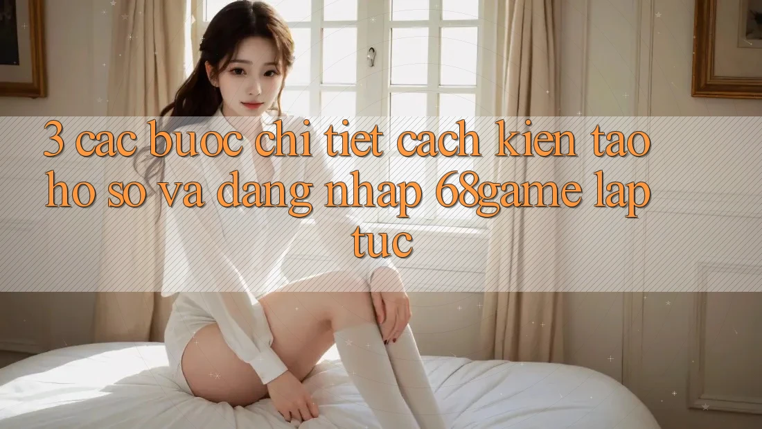 3. Các bước Chi Tiết Cách Kiến tạo hồ sơ Và Đăng Nhập 68game Lập tức