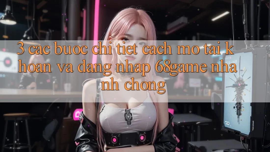 3. Các bước Chi Tiết Cách Mở tài khoản Và Đăng Nhập 68game Nhanh Chóng