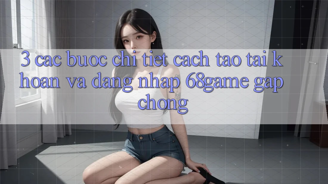 3. Các bước Chi Tiết Cách Tạo tài khoản Và Đăng Nhập 68game Gấp Chóng 3. Các bước Chi Tiết Cách Tạo tài khoản Và Đăng Nhập 68game Gấp Chóng