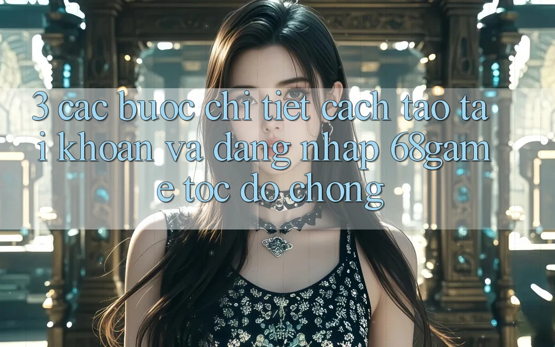 3. Các bước Chi Tiết Cách Tạo tài khoản Và Đăng Nhập 68game Tốc độ Chóng