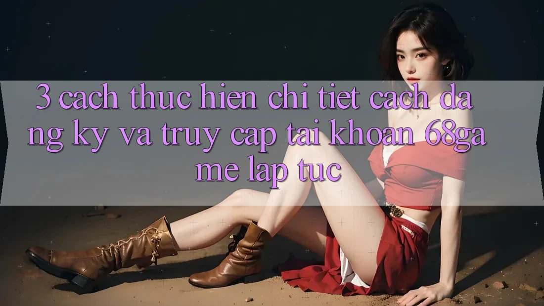 3. Cách thực hiện Chi Tiết Cách Đăng Ký Và Truy cập tài khoản 68game Lập tức