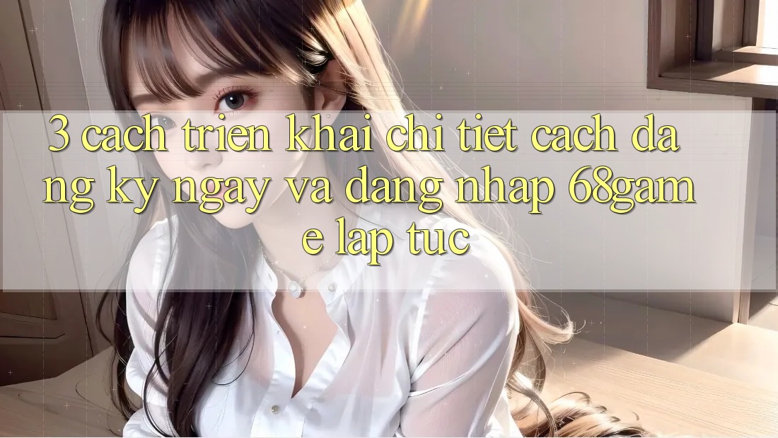 3. Cách triển khai Chi Tiết Cách Đăng ký ngay Và Đăng Nhập 68game Lập tức
