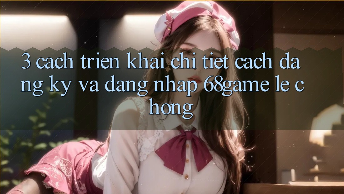 3. Cách triển khai Chi Tiết Cách Đăng Ký Và Đăng Nhập 68game Lẹ Chóng