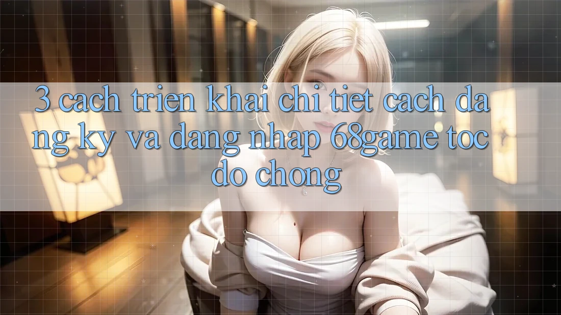 3. Cách triển khai Chi Tiết Cách Đăng Ký Và Đăng nhập 68game Tốc độ Chóng