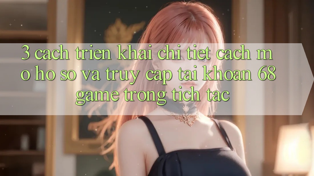 3. Cách triển khai Chi Tiết Cách Mở hồ sơ Và Truy cập tài khoản 68game Trong tích tắc