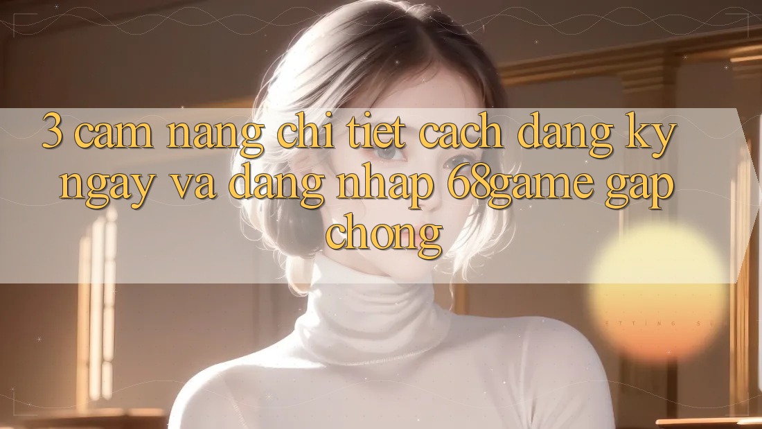 3. Cẩm nang Chi Tiết Cách Đăng ký ngay Và Đăng Nhập 68game Gấp Chóng