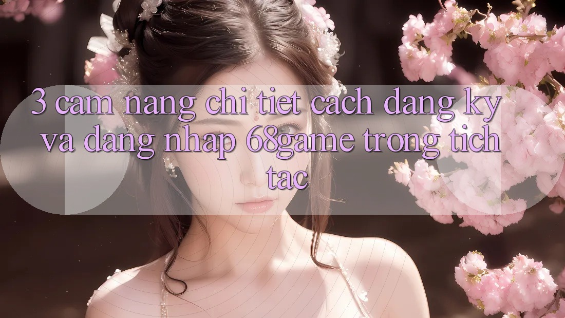 3. Cẩm nang Chi Tiết Cách Đăng Ký Và Đăng Nhập 68game Trong tích tắc