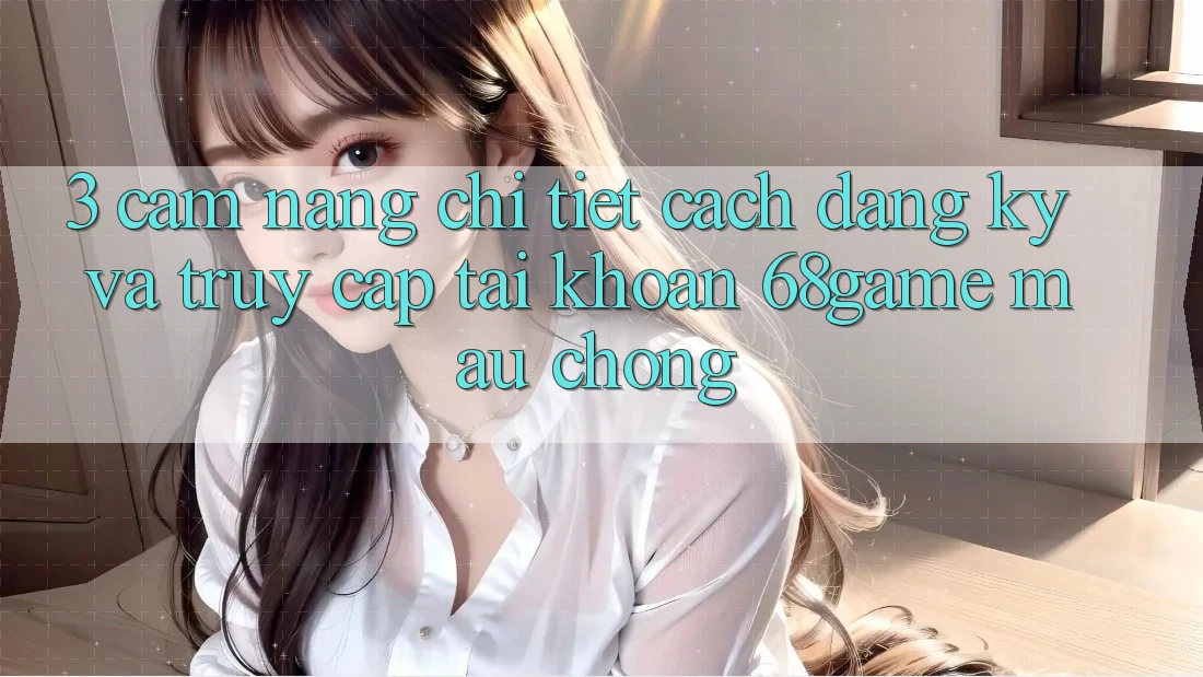 3. Cẩm nang Chi Tiết Cách Đăng Ký Và Truy cập tài khoản 68game Mau Chóng
