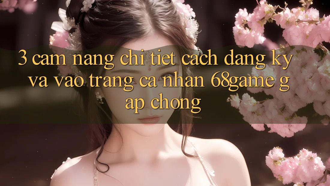 3. Cẩm nang Chi Tiết Cách Đăng Ký Và Vào trang cá nhân 68game Gấp Chóng 3. Cẩm nang Chi Tiết Cách Đăng Ký Và Vào trang cá nhân 68game Gấp Chóng