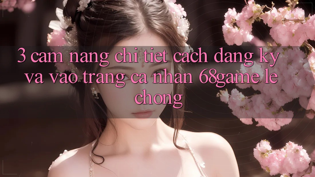 3. Cẩm nang Chi Tiết Cách Đăng Ký Và Vào trang cá nhân 68game Lẹ Chóng