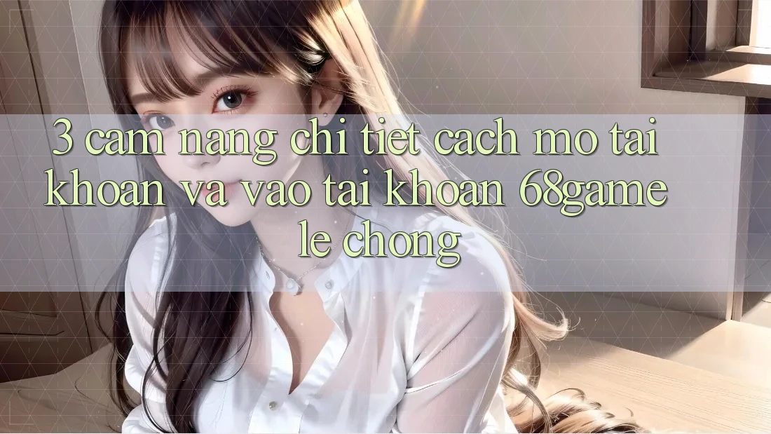 3. Cẩm nang Chi Tiết Cách Mở tài khoản Và Vào tài khoản 68game Lẹ Chóng
