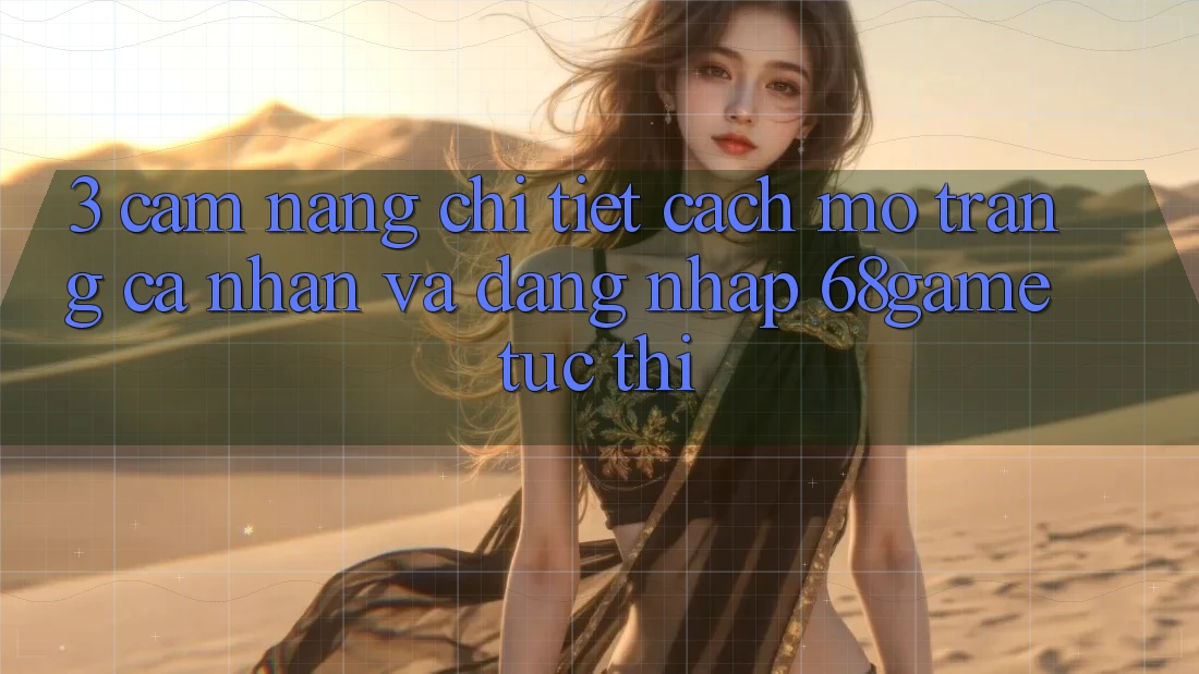 3. Cẩm nang Chi Tiết Cách Mở trang cá nhân Và Đăng Nhập 68game Tức thì