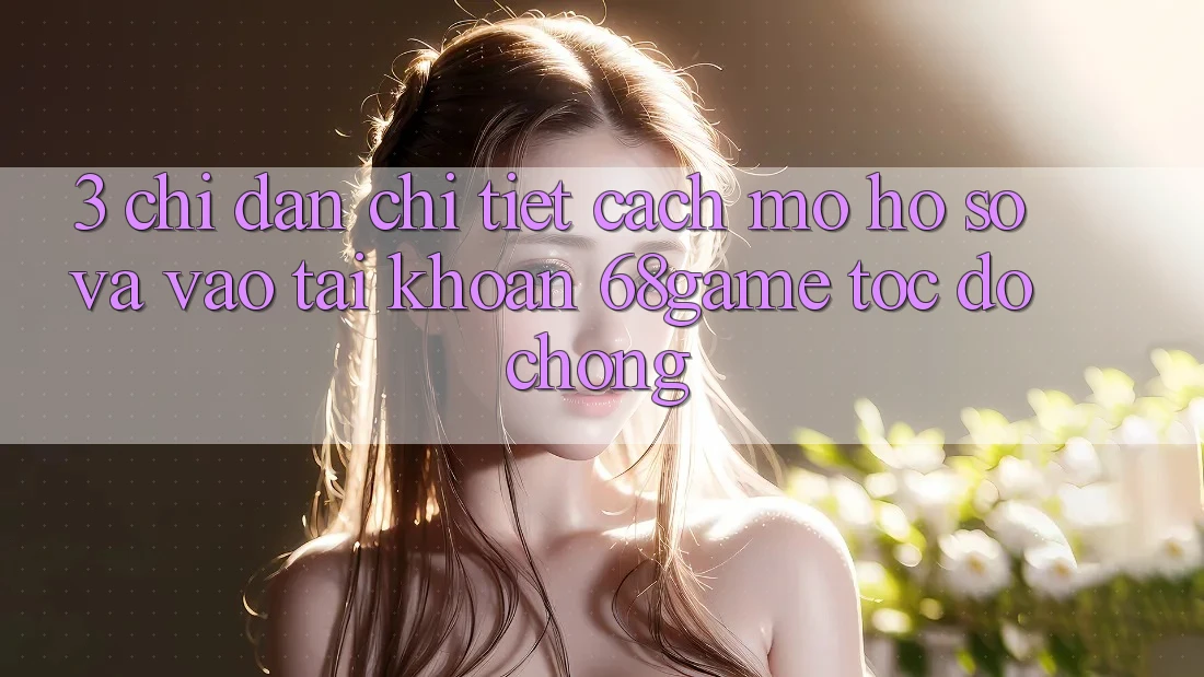 3. Chỉ dẫn Chi Tiết Cách Mở hồ sơ Và Vào tài khoản 68game Tốc độ Chóng