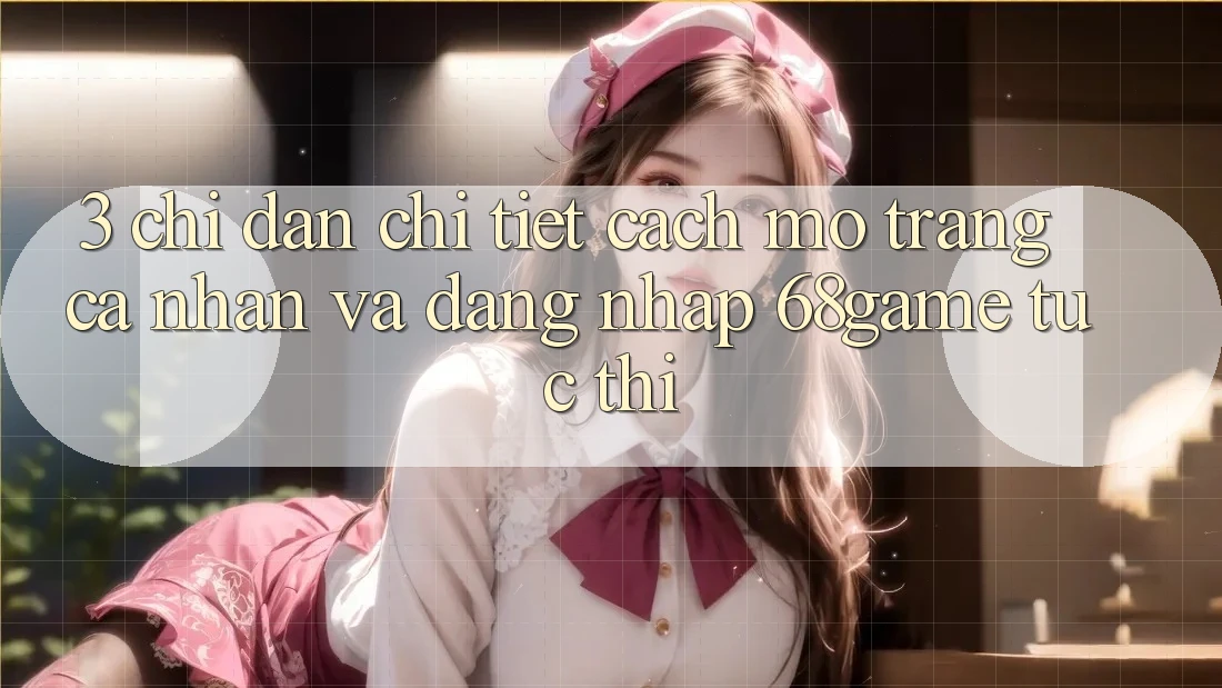 3. Chỉ dẫn Chi Tiết Cách Mở trang cá nhân Và Đăng Nhập 68game Tức thì 3. Chỉ dẫn Chi Tiết Cách Mở trang cá nhân Và Đăng Nhập 68game Tức thì