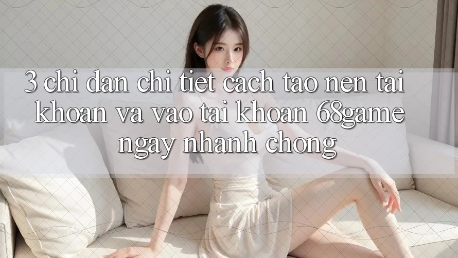3. Chỉ dẫn Chi Tiết Cách Tạo nên tài khoản Và Vào tài khoản 68game Ngay nhanh chóng