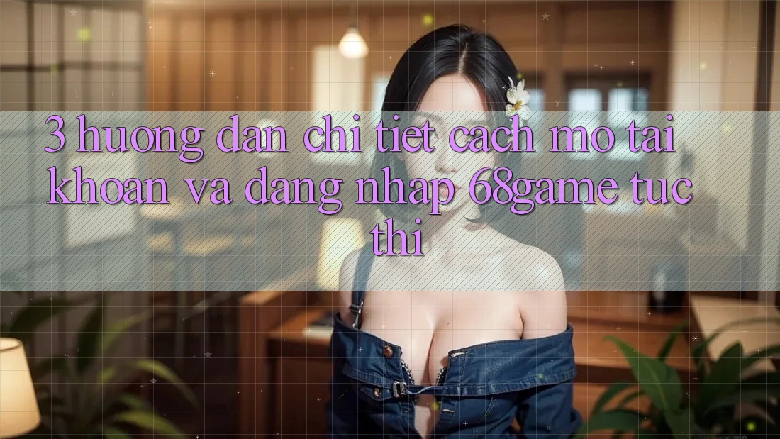 3. Hướng Dẫn Chi Tiết Cách Mở tài khoản Và Đăng Nhập 68game Tức thì