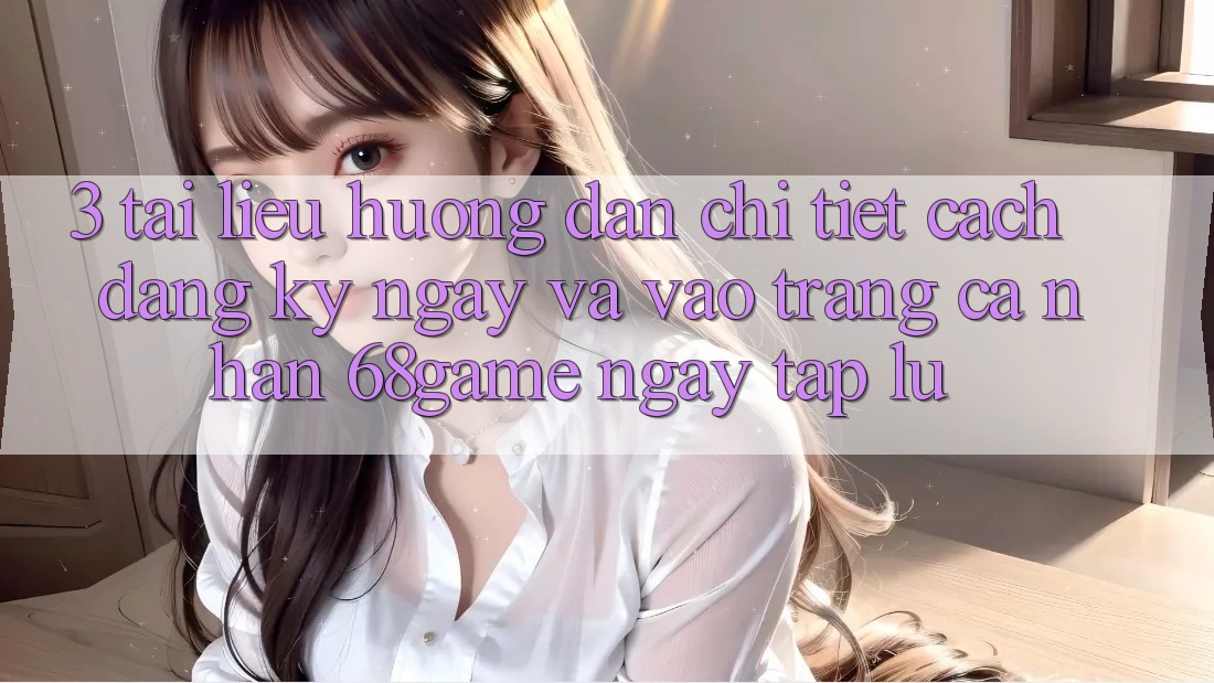 3. Tài liệu hướng dẫn Chi Tiết Cách Đăng ký ngay Và Vào trang cá nhân 68game Ngay tắp lự