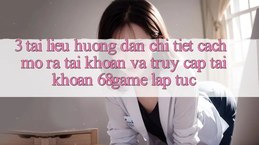 3. Tài liệu hướng dẫn Chi Tiết Cách Mở ra tài khoản Và Truy cập tài khoản 68game Lập tức