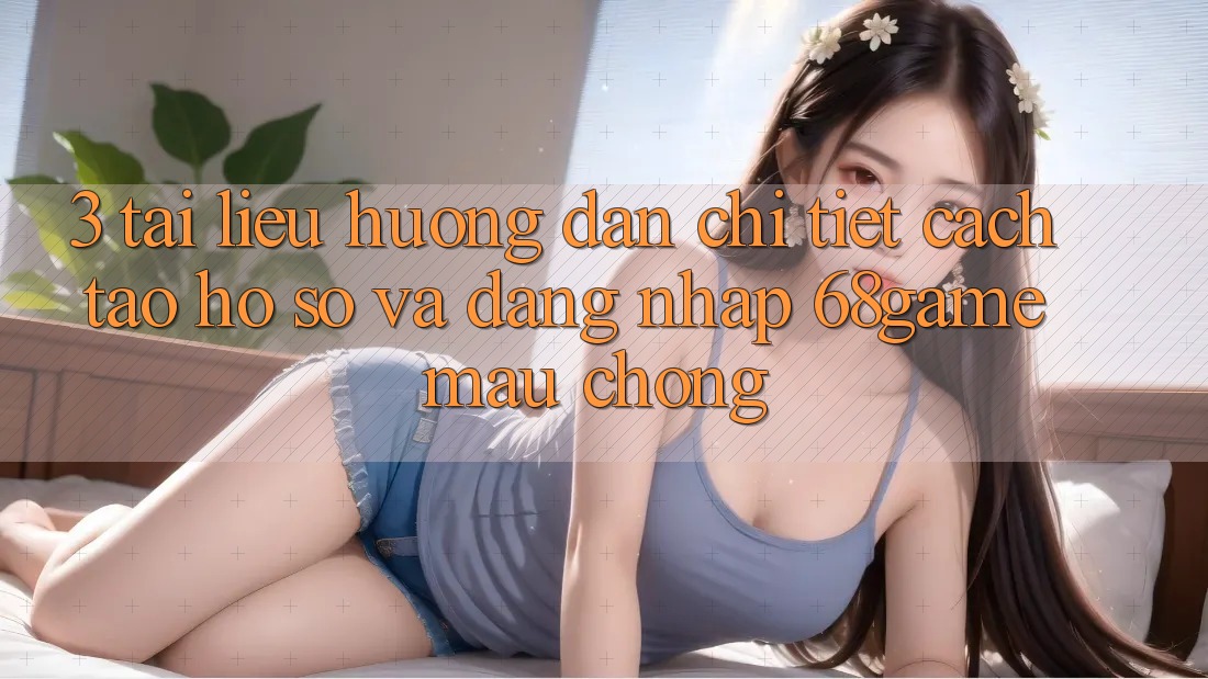 3. Tài liệu hướng dẫn Chi Tiết Cách Tạo hồ sơ Và Đăng Nhập 68game Mau Chóng