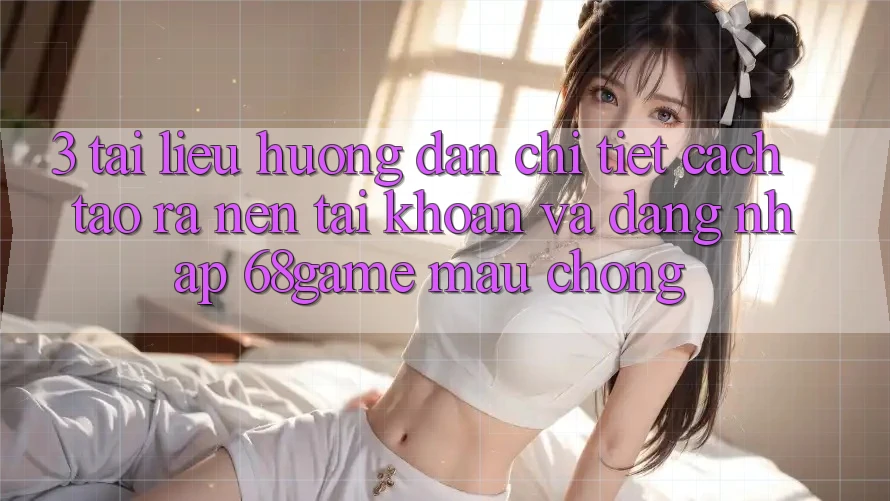 3. Tài liệu hướng dẫn Chi Tiết Cách Tạo ra nên tài khoản Và Đăng Nhập 68game Mau Chóng