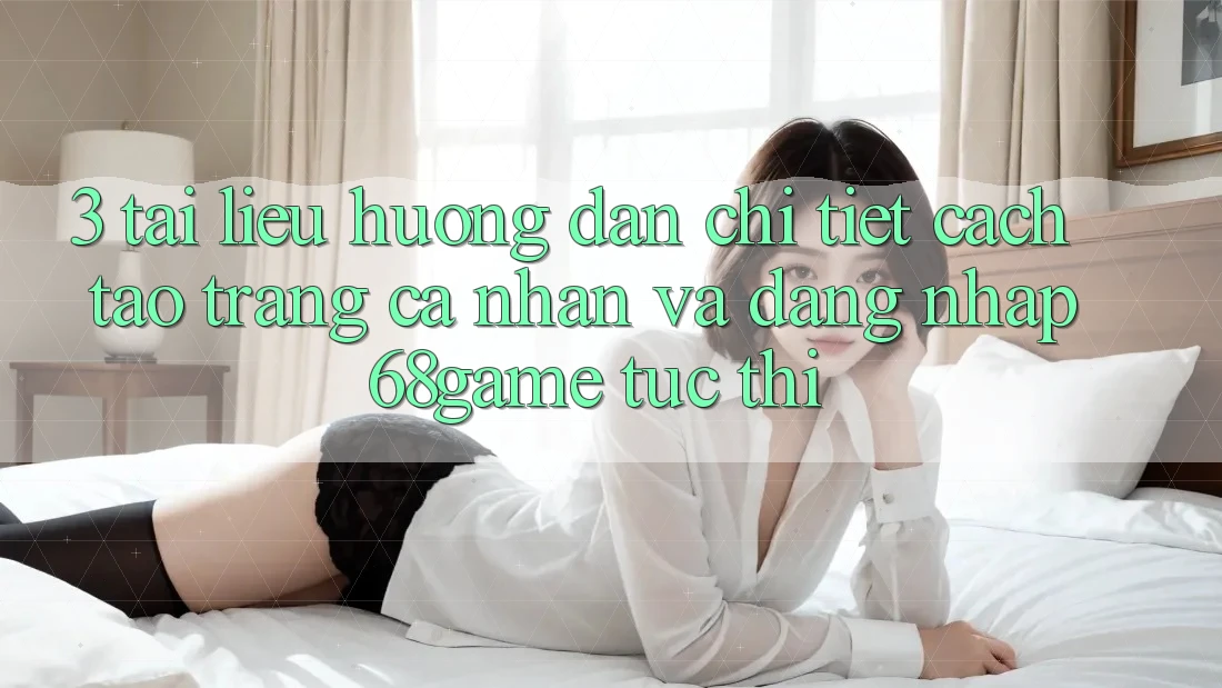 3. Tài liệu hướng dẫn Chi Tiết Cách Tạo trang cá nhân Và Đăng Nhập 68game Tức thì