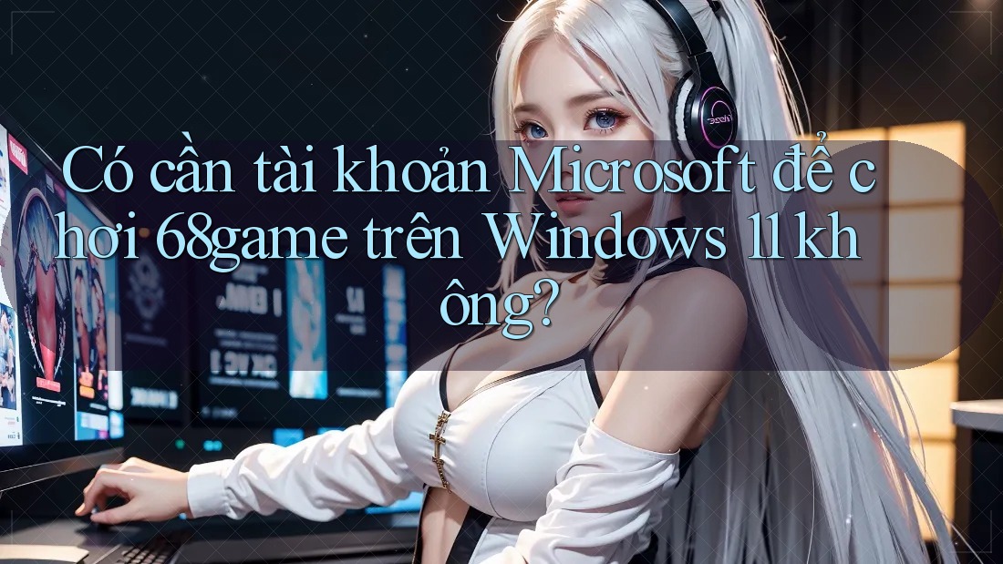 Có cần tài khoản Microsoft để chơi 68game trên Windows 11 không?