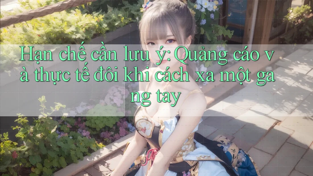Hạn chế cần lưu ý: Quảng cáo và thực tế đôi khi cách xa một gang tay