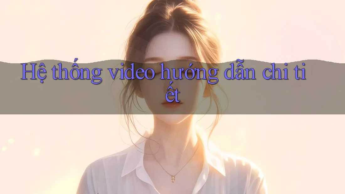 Hệ thống video hướng dẫn chi tiết