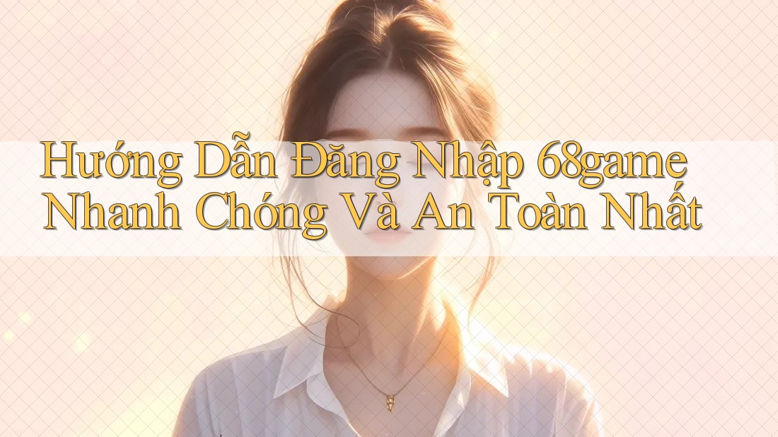 Hướng Dẫn Đăng Nhập 68game Nhanh Chóng Và An Toàn Nhất